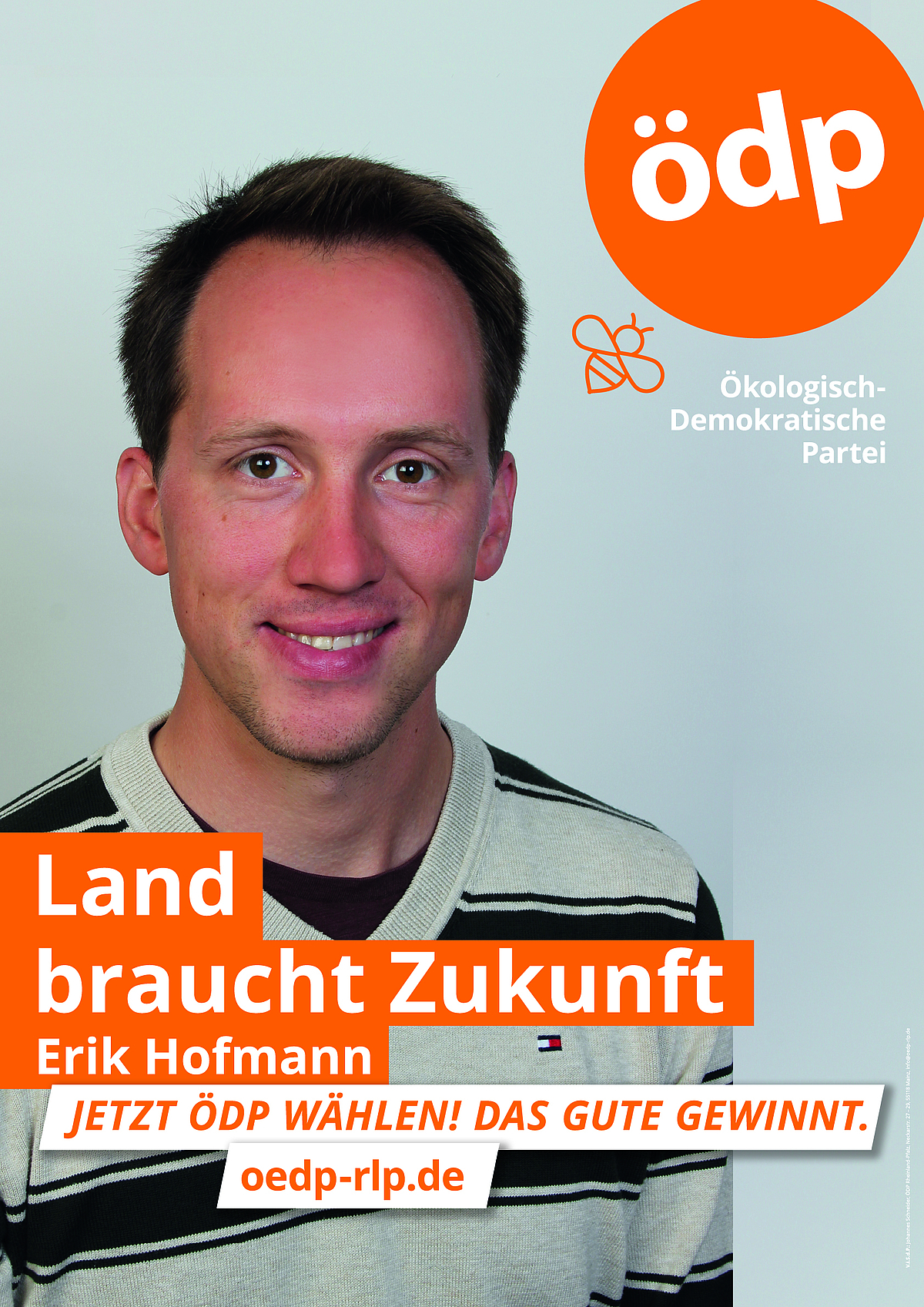 Wahlplakat Erik Hofmann